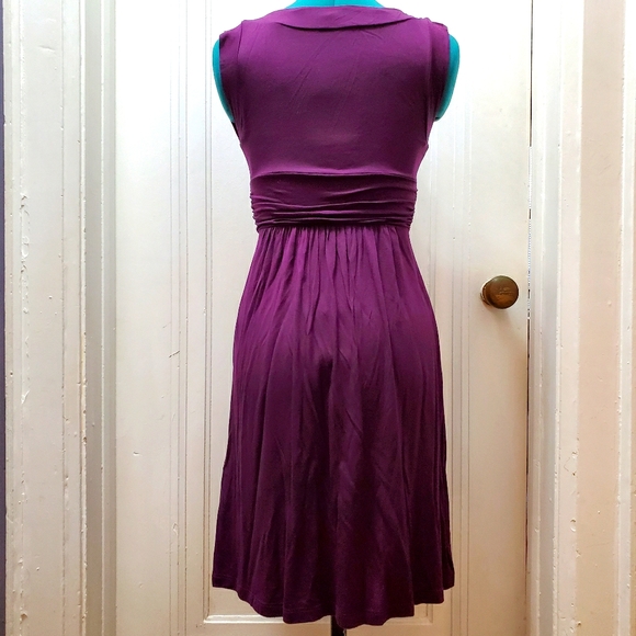 I Love Your Jersey Dress in Plum - Picture 3 of 6